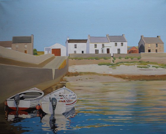 Boats at Inishbofin Pier, Donegal