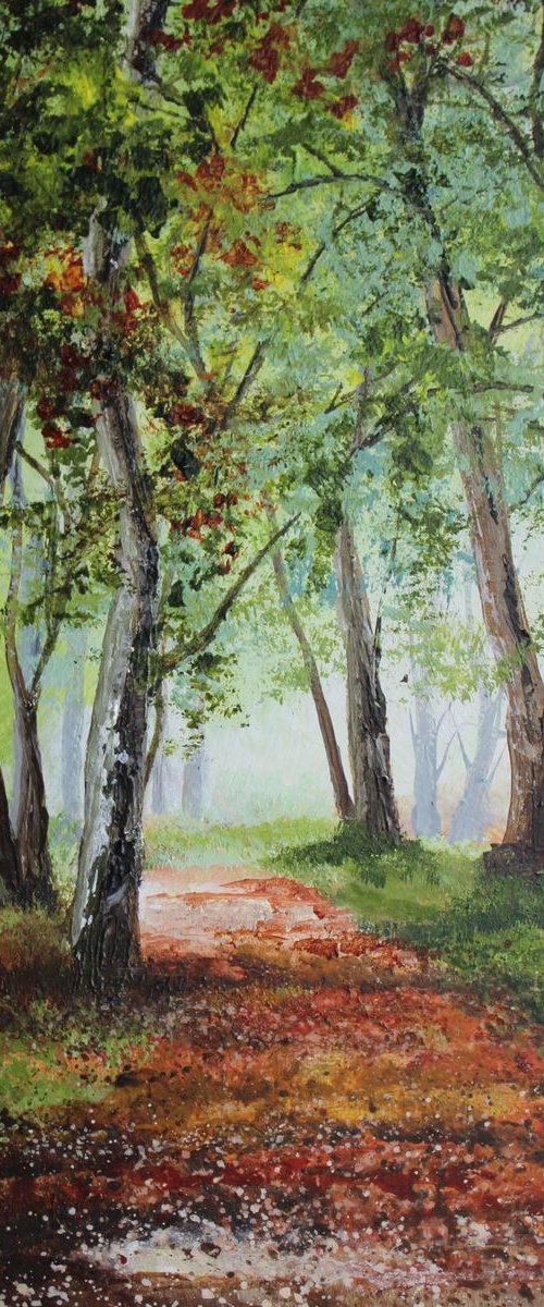 Autumn Woodland by Valerie Jobes