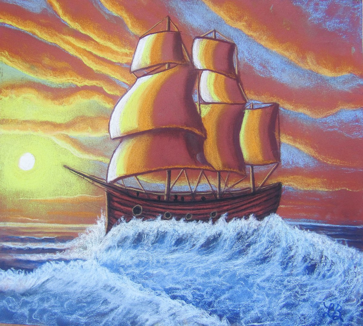 Sunset Sails by Linda Burnett