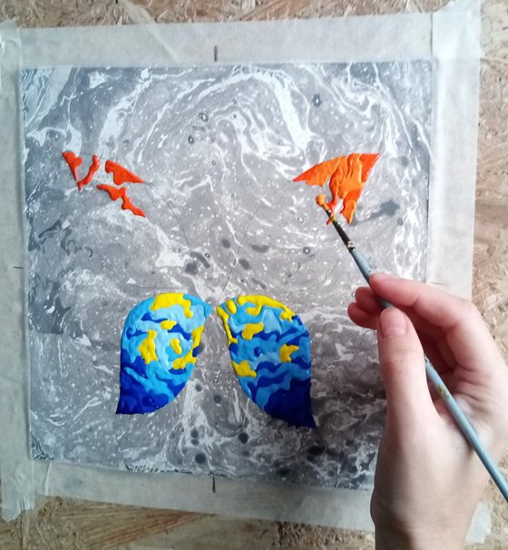 Set of 2 «Grey Fantasy»