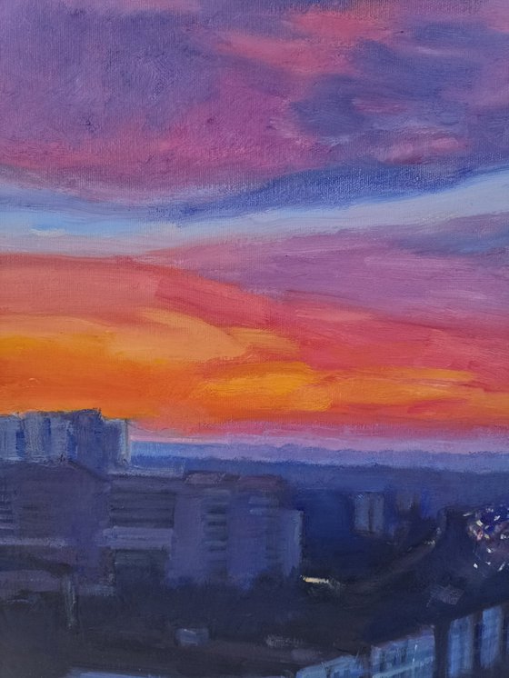 Sunset in Kharkov