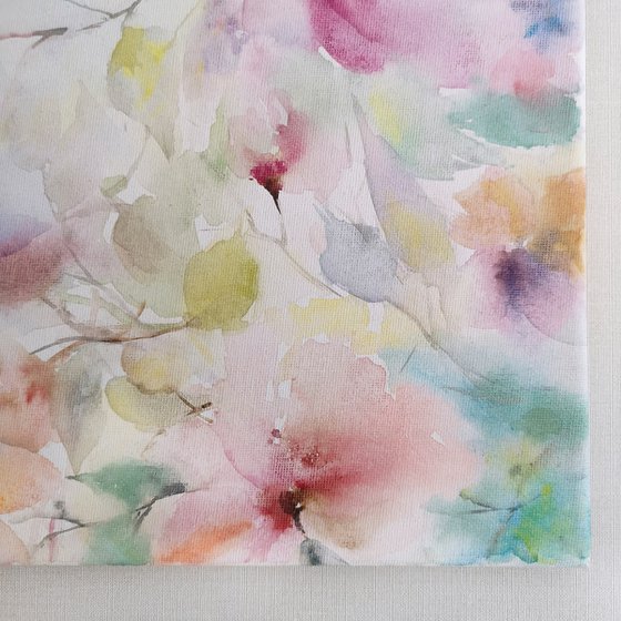 Abstract flowers bouquet