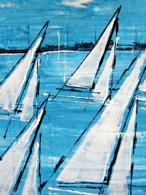 Sailing by in Blue