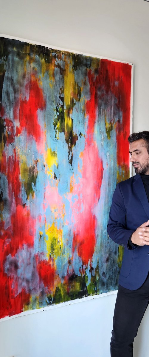 RADIANCE I - Contemporary Abstract Painting by Orvvet