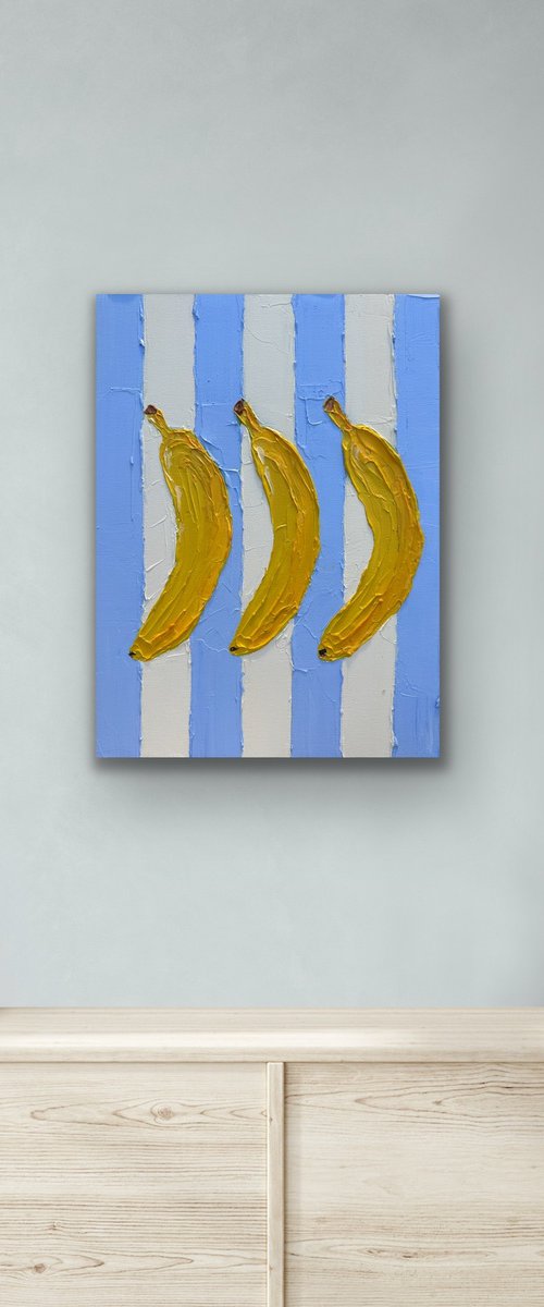 Three bananas by Guzaliya Xavier
