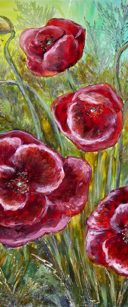 Poppies by Natalija Riabchuk