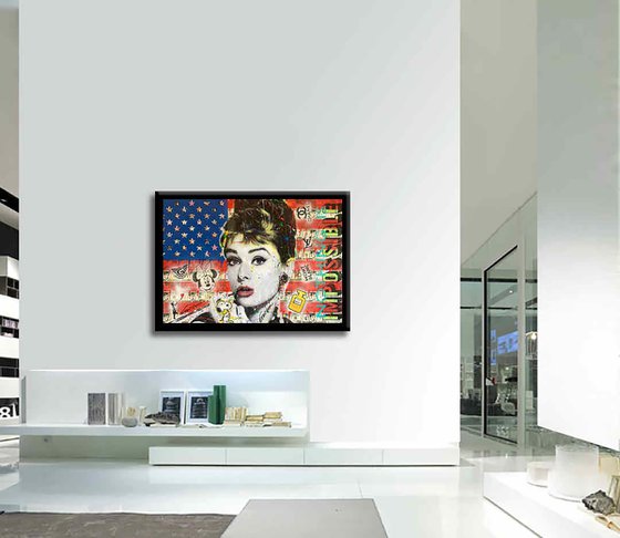 Audrey Hepburn Flag