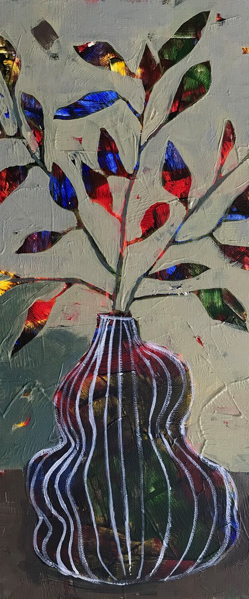 Flowers and Vase #8 by Nick Molloy