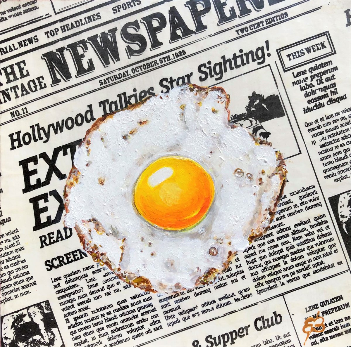 Fried egg by Lena Smirnova