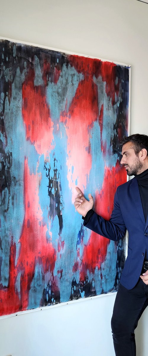 REFLECTION V - Contemporary Abstract Painting by Orvvet