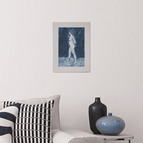 Standing female nude