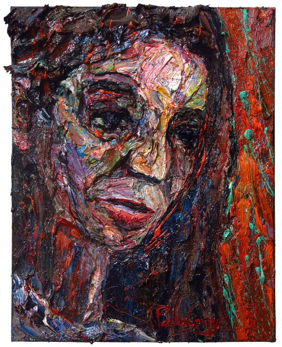 UNTITLED m1007  - Original oil painting female portrait