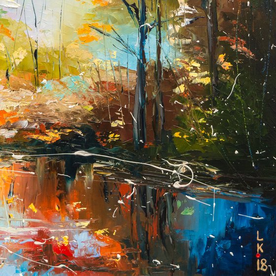 Fall forest (framed)