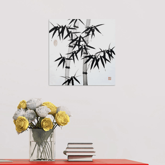 A Pair of Black Bamboos
