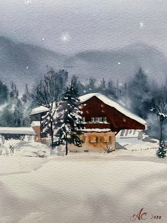 Snowfall in Tirol