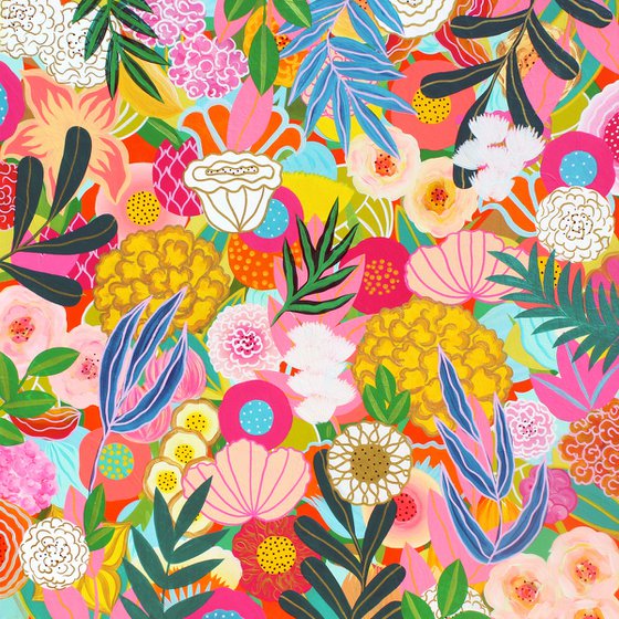 Flower Dreamscape in the Vernal Season