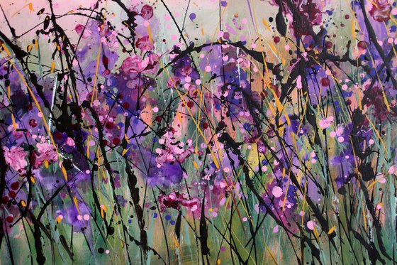 Happy Memories - Extra Large original floral landscape