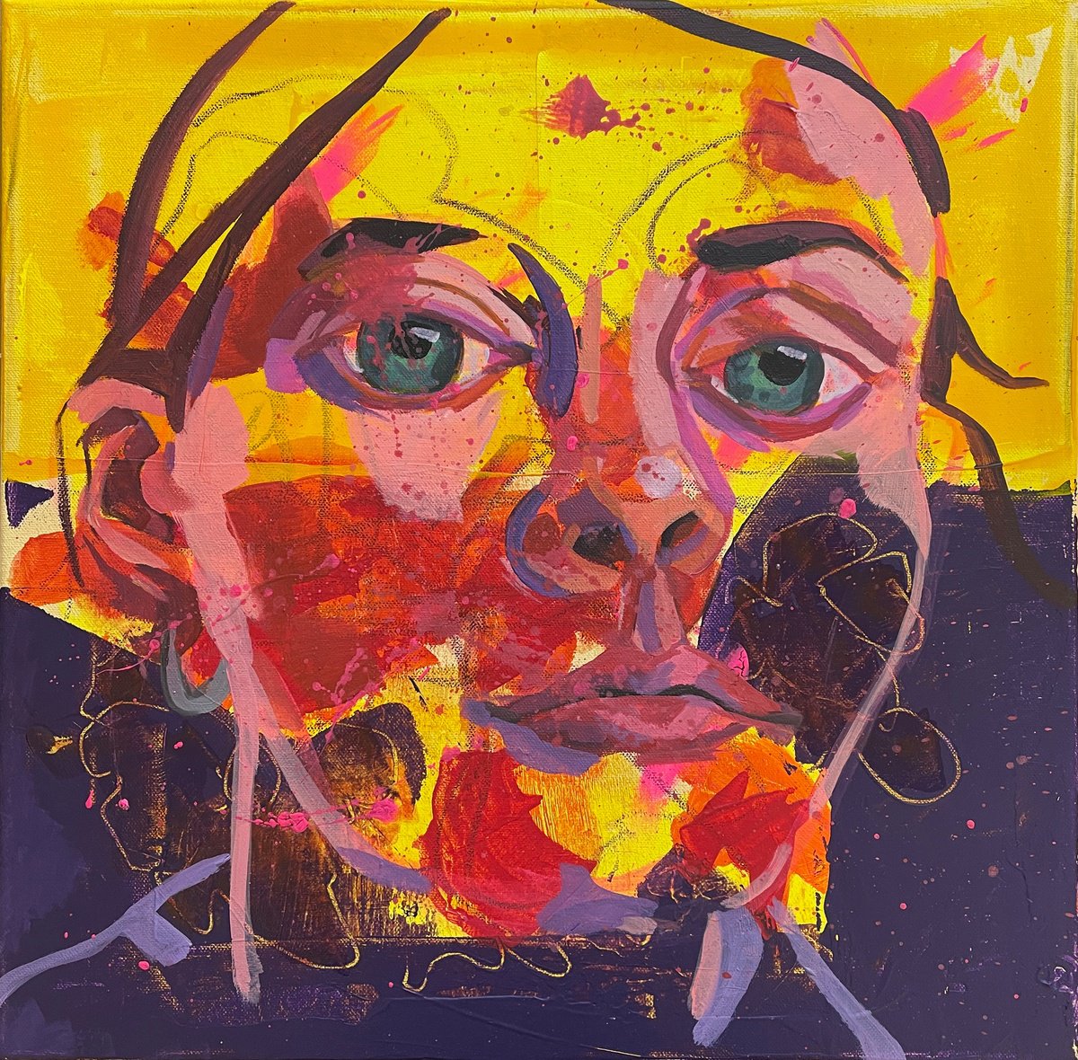 Anja By Ulli Schmitt, 16 X 16, Artwork For Sale On Artfinder