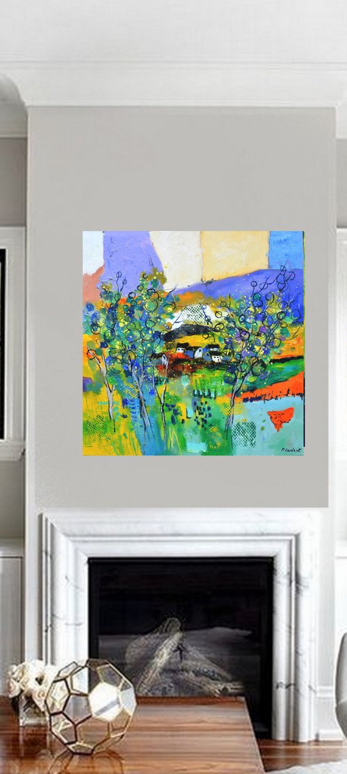 Phantasy colourful landscape by Pol Henry Ledent