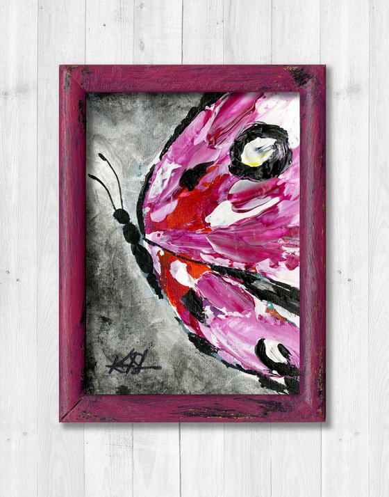 Butterfly Beauty 3 - Framed Painting by Kathy Morton Stanion
