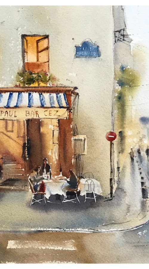 Restaurant in Paris by Eugenia Gorbacheva