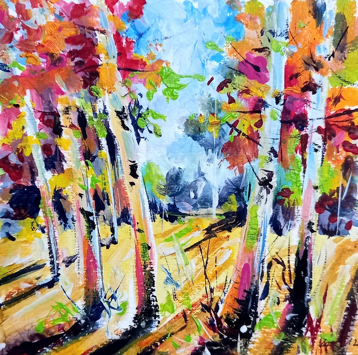 Autumn trees II by Kovacs Anna Brigitta