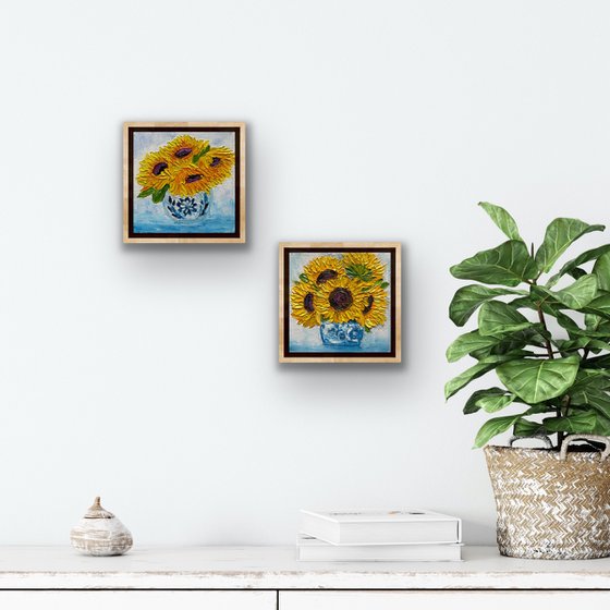 Sunflowers in a vase