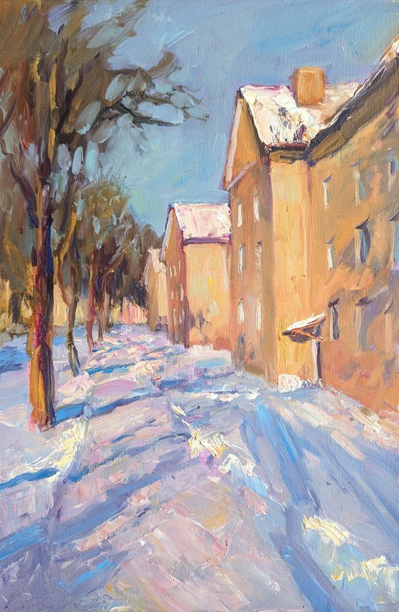 The silence of a winter walk