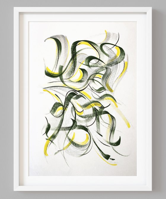 Abstract Calligraphy 'Meadow'