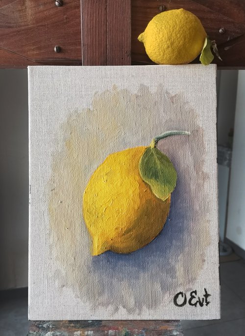Sicilian lemon. Limone siciliano by Oksana Siciliana