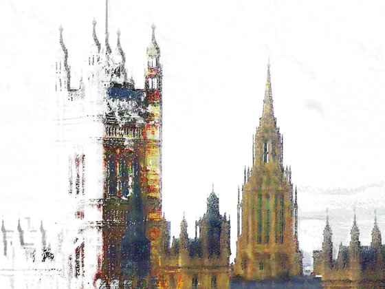 Trocitos de cielo, puente de Westminster/XL large original artwork