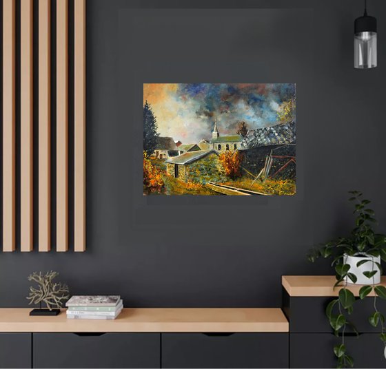 An old village in autumn