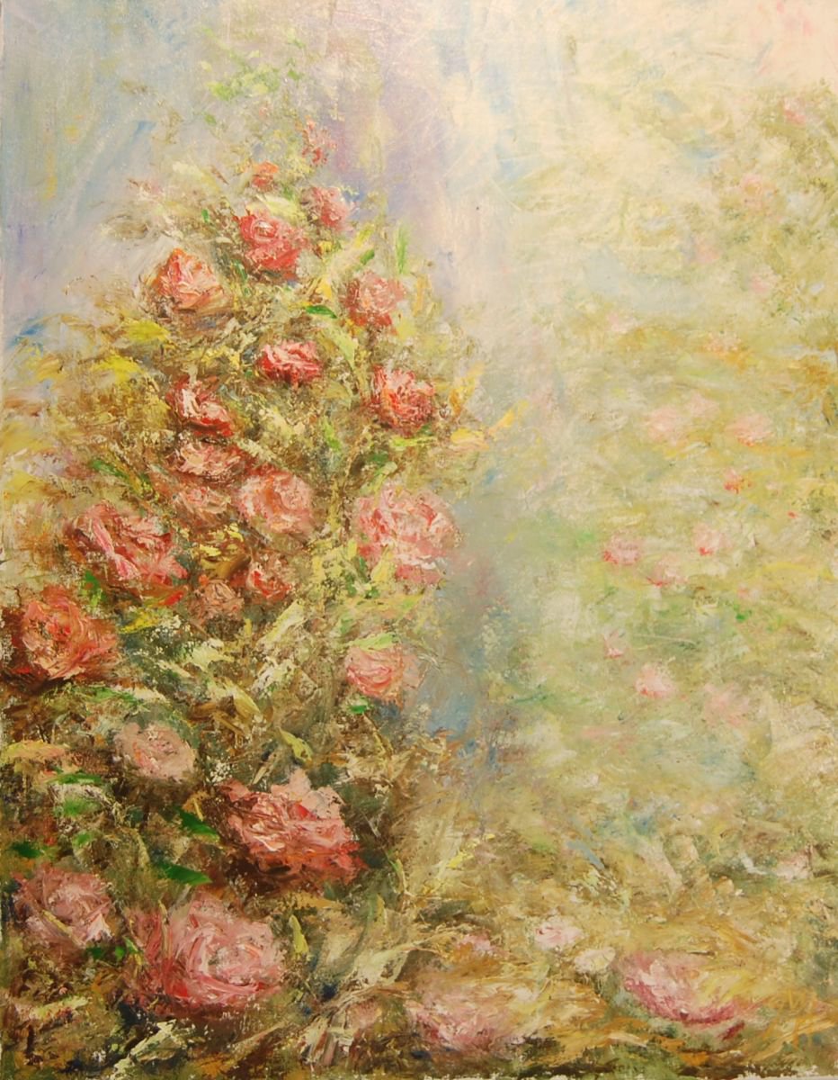 Rose bush by Mikhail Nikitsenka