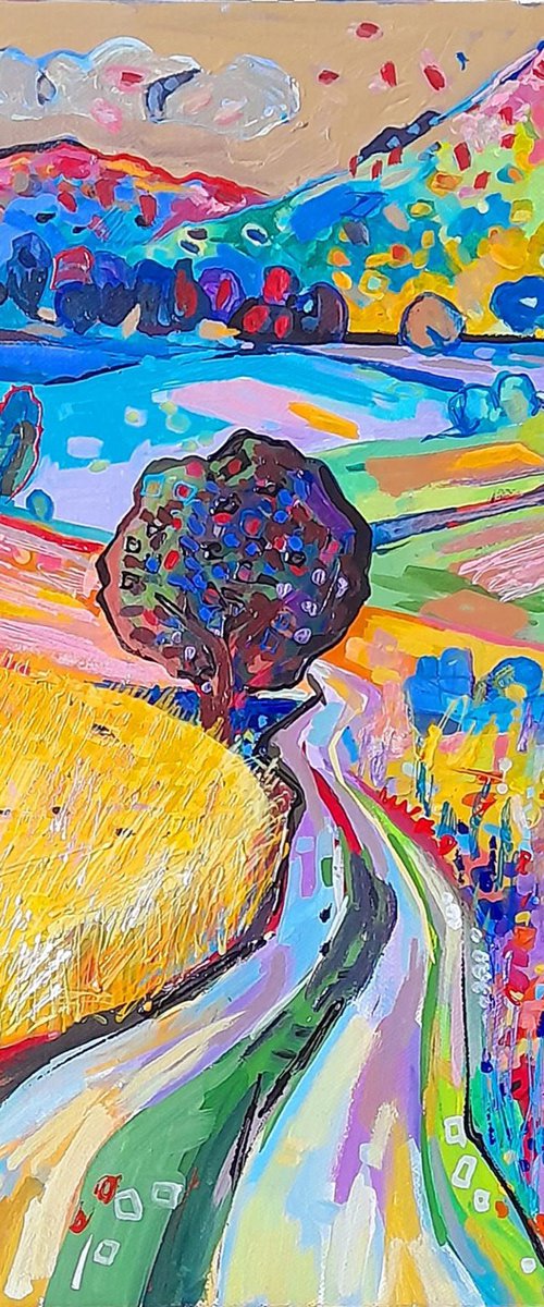 The Road Through the Fields by Meliq Khazaryan