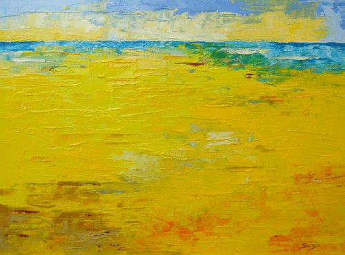 Yellow Beach (ref#:1184-6F) by Saroja La Colorista