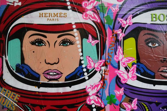 The 5th Cadet 240cm x 100cm Space Cadet Textured Urban Pop Art