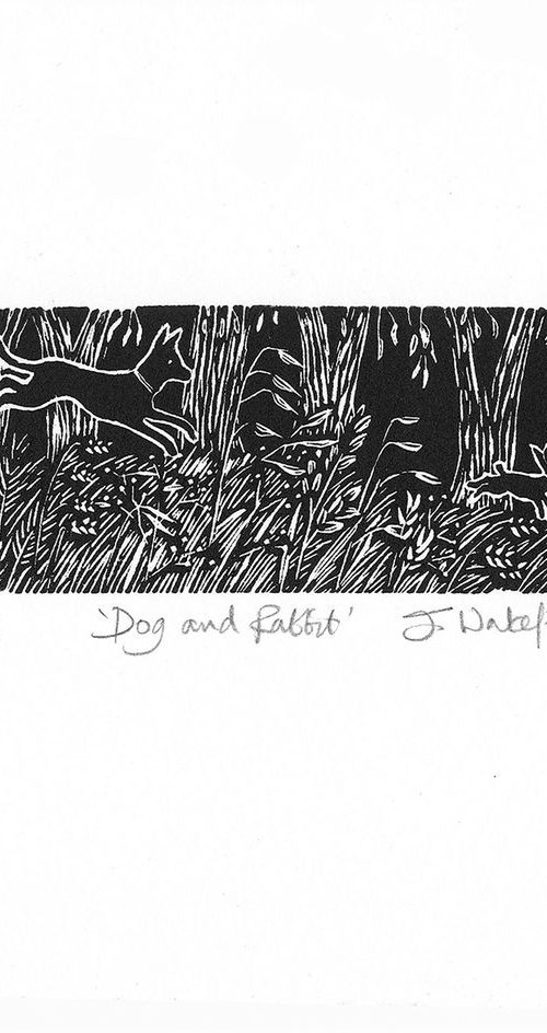 Dog and Rabbit, 45/50 by Julia Wakefield