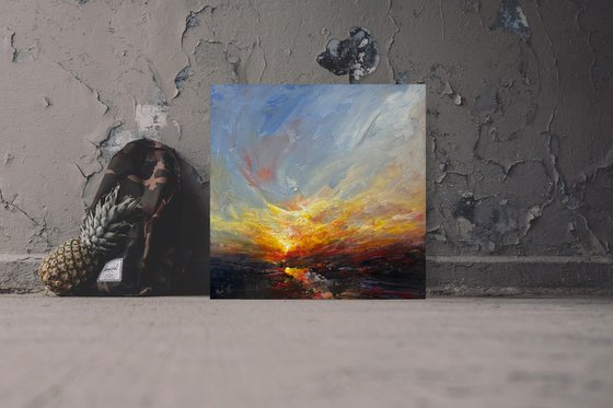 In the evening embrace