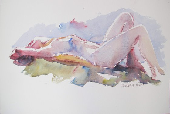 reclining female nude