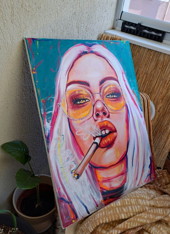 Golden smoke