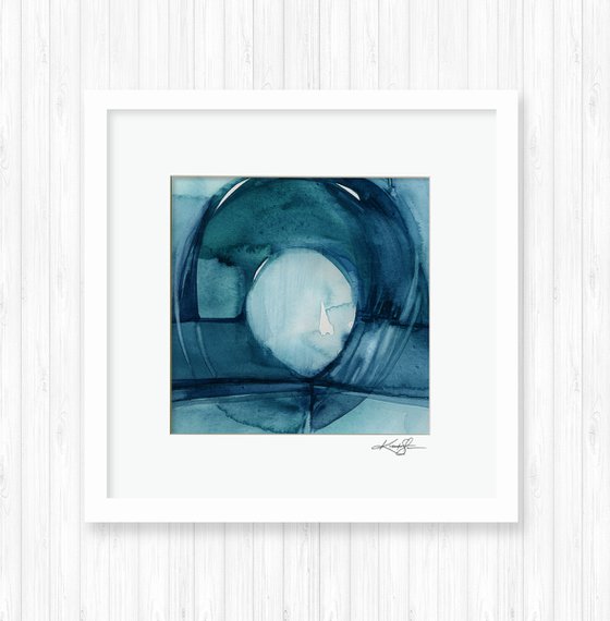 Finding Tranquility 8 - Abstract Zen Watercolor Painting by Kathy Morton Stanion