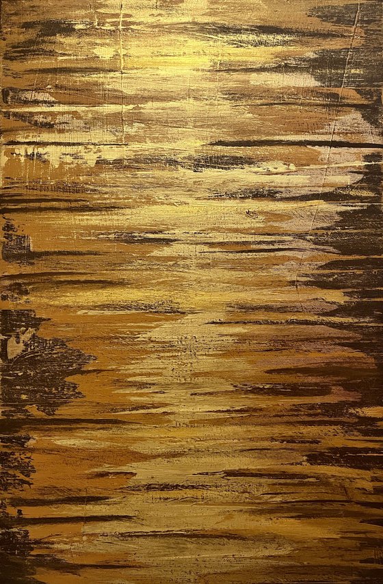 Golden Fire 90x60x2 cm