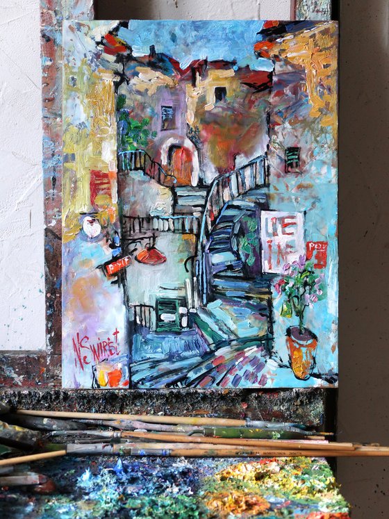 Mosaic Glimmers of Cudillero