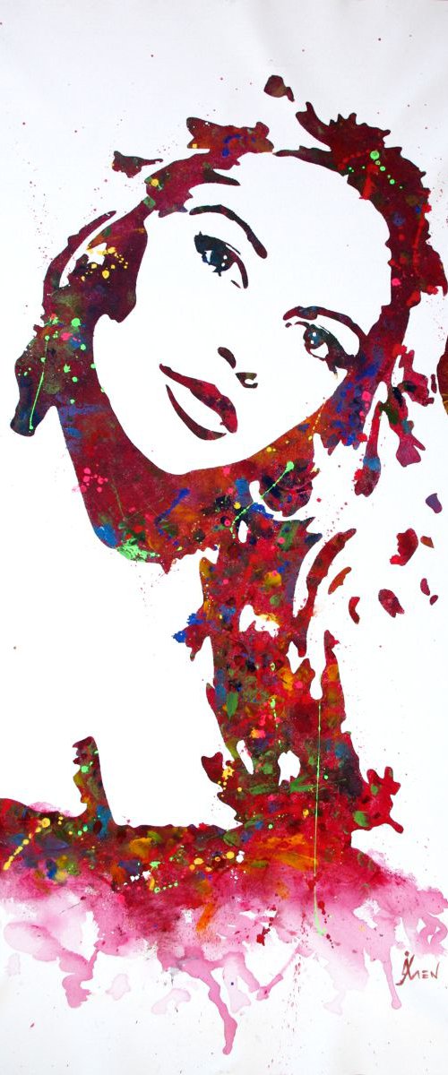 brigitte bardot - painting by Joel Imen