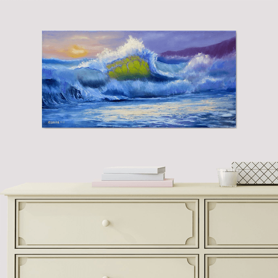 Oceanic Surge: Emerald Light Study (2015)