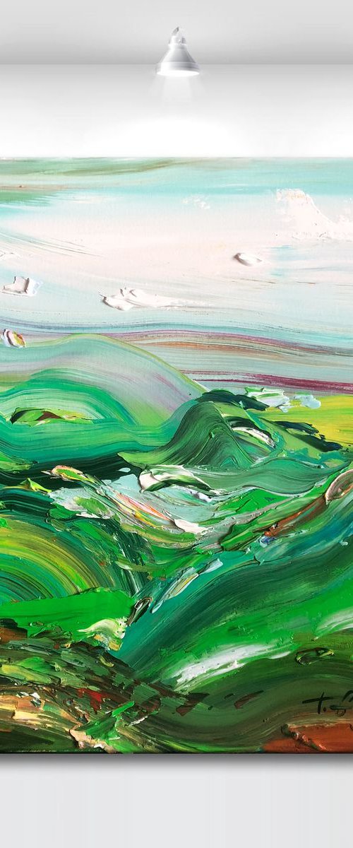 'Country no.26' - 20x20" by Tatiana Georgieva