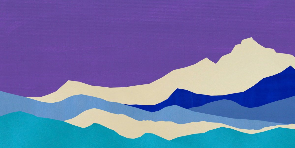  Silent Ridges #18 By Marina Krylova, 47 X 24, Artwork For Sale On Artfinder