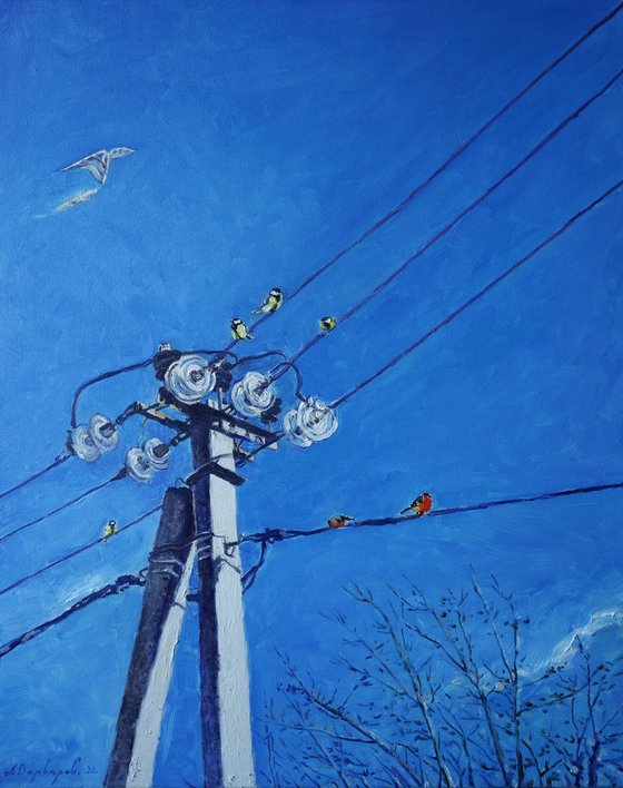 January Birds on Poles