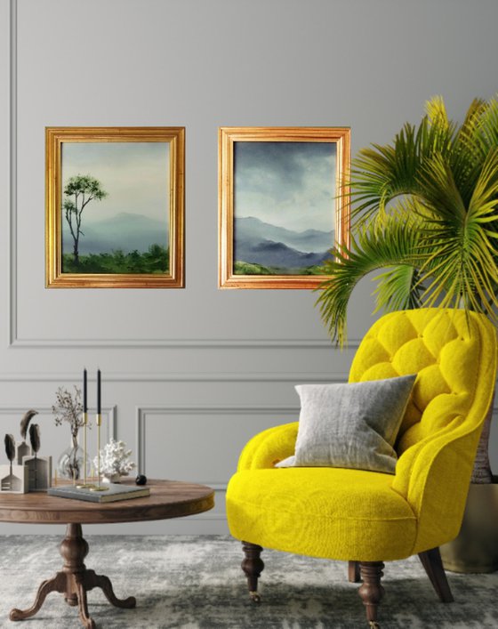 Serenity, 2 Paintings