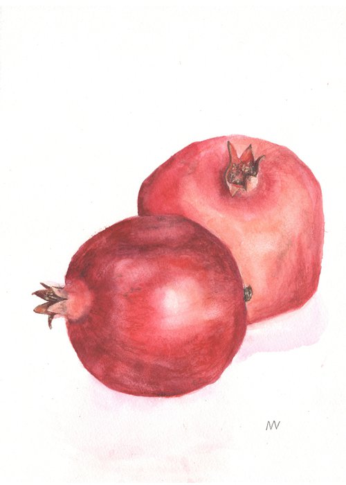Two Pomegranates. by Mag Verkhovets